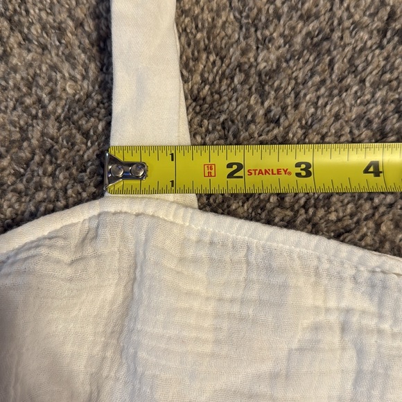 REFORMATION White Cropped Camisole Blouse Top Size 6 - Picture 14 of 14